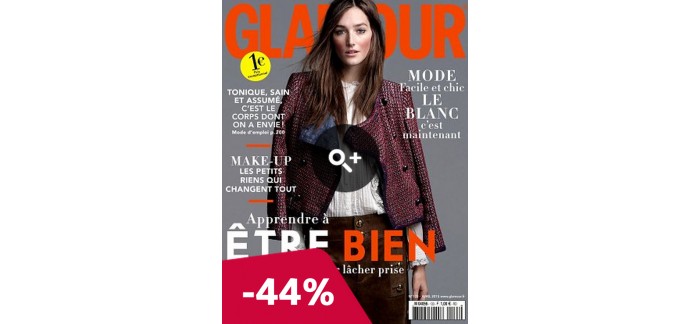 Viapresse: Abonnement 1 an au Magazine Glamour à 12€ au lieu de 21.60€