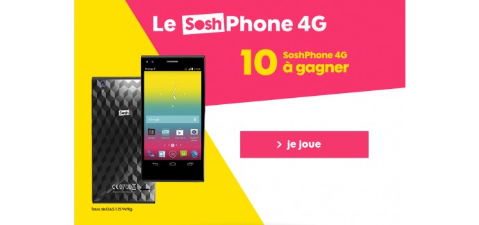 Sosh: 10 Soshphone 4G à gagner