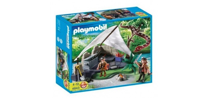 Auchan: PLAYMOBIL 4843 Camp des Aventuriers à 14,90€ au lieu de 24,90€