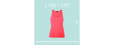 Undiz: 2 tops pour 9,95€ au lieu de 13,90€