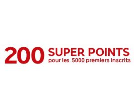 Rakuten: 2€ offerts (en Super points) pour les 5000 premiers inscrits à la Super Semaine