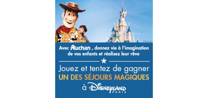 Auchan: Des séjours pour 4 personnes chez Disneyland Paris à gagner