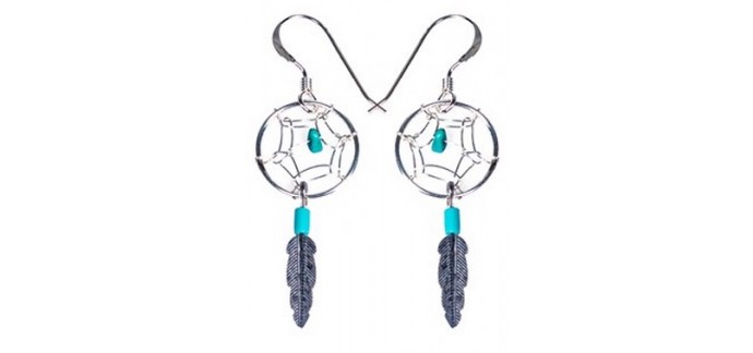 Nature et Découvertes: Boucles d'oreilles Dream catcher à 9,97€ au lieu de 19,95€