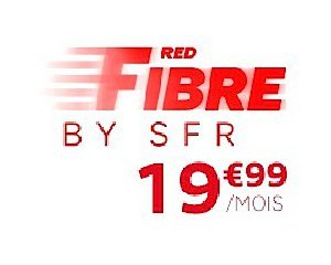 SFR: Abonnement internet RED Fibre par SFR à 19,99€ / mois pendant 1 an