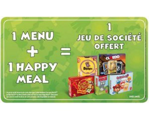 menu + 1 happy Meal achetés = Un jeu de société offert @ McDonald ... menu + 1 happy Meal achetés = Un jeu de société offert @ McDonald ...
