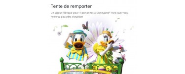 Disney: 1 séjour pour 4 et 20 entrées aux parcs Disneyland Paris à gagner