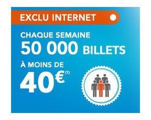 Voyages SNCF: 50000 billets à moins de 40€ avec votre carte de réduction SNCF