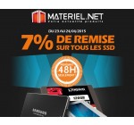 Materiel.net: 7 % de réduction sur tous les disques durs SSD