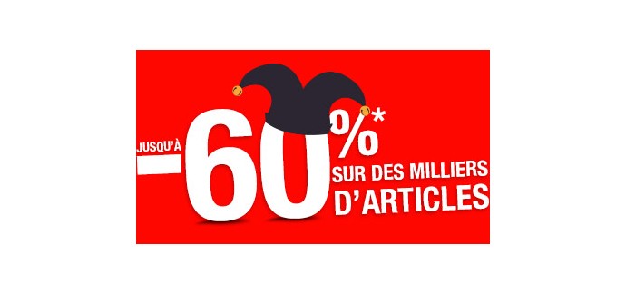 Auchan: -60% sur plus de 1000 articles