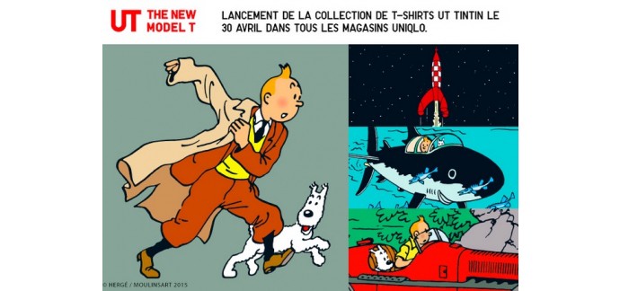 Uniqlo: 1 week-end pour 2 à Bruxelles et des T-shirts UT Tintin à gagner