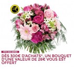 MATY: Un bouquet de fleurs Interflora offert dès 300€ d'achat