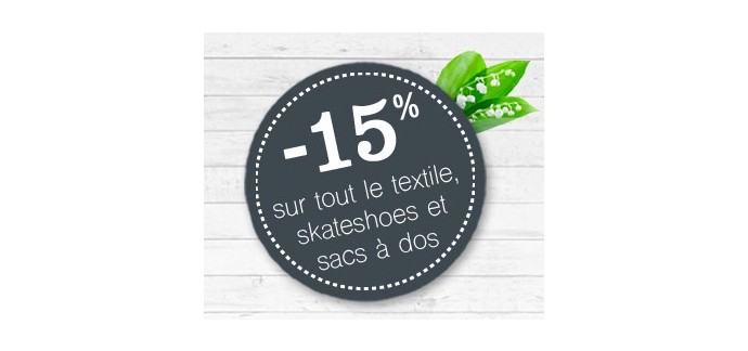 Snowleader: -15% sur tout le textile, skateshoes et sacs à dos