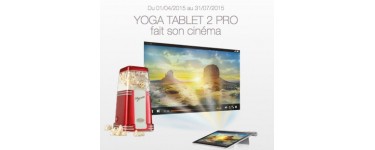 Carrefour: 1 machine à pop corn offerte pour l'achat d'une tablette LENOVO Yoga Tab 2 Pro