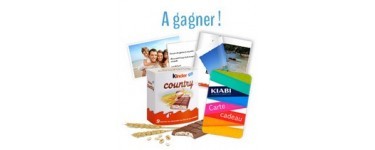 Kinder: Des packs de KINDER Country, des bons d'achat KIABI et de nombreux lots à gagner