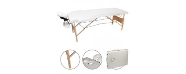 Rakuten: Table de massage pliante + Housse + accessoires à 60€