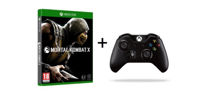 TopAchat: Manette sans fil Xbox One + le jeu Mortal Kombat X à 75,91€