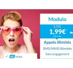 Prixtel: Le forfait mobile Modulo à 1,99€ par mois au lieu de 5,99€ pendant 3 mois 