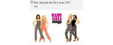 Groupon: Payez 15€ le bon d'achat TATI d'une valeur de 30€ 