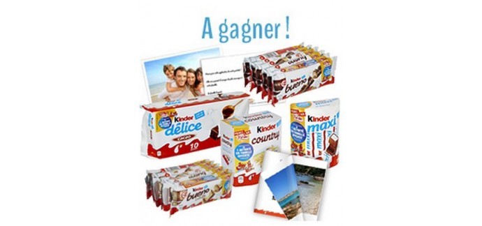 Kinder: Des centaines de packs de chocolats KINDER et des produits photo à gagner