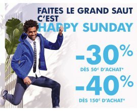 Jules: Aujourd'hui seulement : - 30% dès 50€ et - 40% dès 150€ d'achat