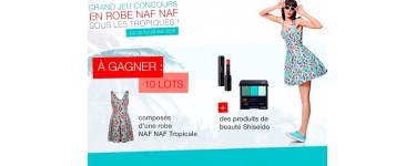 NAF NAF: 10 lots comprenants 1 robe NAF NAF et des produits de beauté Shiseido à gagner