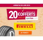 Allopneus: 20€ offerts chez Spartoo pour l'achat de pneus PIRELLI