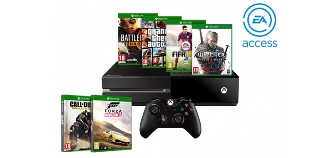 Microsoft: Pack Xbox One + 1 jeu offert + EA Access à 379€