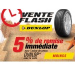 Allopneus: 5% de remise immédiate pour l'achat de pneus DUNLOP