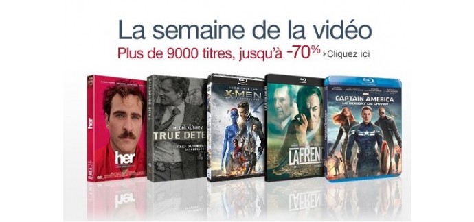Amazon: Jusqu'à 70% de remise sur 9 000 DVD et Blu-Ray 