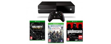 Amazon: La console Xbox One + 3 jeux (Assassin's Creed + Call of Duty AW + Wolfenstein)