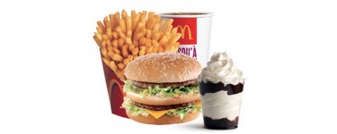 McDonald's: 1 dessert offert (McFlurry, Sundae, Frappé, ...) pour 1 menu Maxi Best Of acheté
