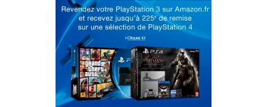 Amazon: Revente d'une PS3 = jusqu'à 225€ de remise sur une sélection de PS4