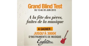 La Halle: Grand Blind Test : Jusqu'à 3000€ d'instruments de musique à gagner
