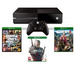 Amazon: Pack Xbox One : Console + GTA V + Far Cry 4 & The Witchers 3 pour 389€