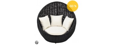 Maisons du Monde: Fauteuil de jardin noir à 235,70€ au lieu de 469,90€