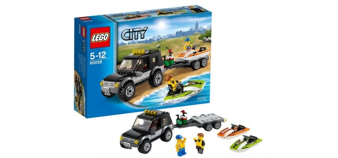 Cdiscount: LEGO City 60058 - Le 4x4 De Transport Des Jet-skis à 14,81€