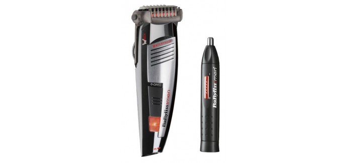 Auchan: Tondeuse barbe babyliss E846PE + tondeuse nez/oreilless à 30€