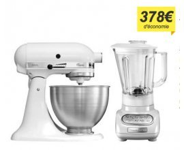 Cdiscount: KITCHENAID Robot sur socle + Robet/Mixeur à 349.99€ au lieu de 728€