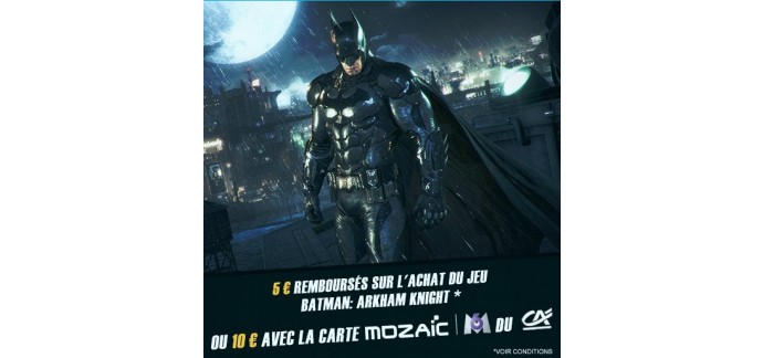 Skyrock Cashback: 5€ remboursés sur l'achat du jeu Batman: Arkham Knight