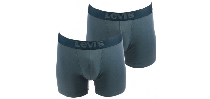 Solendro: Lot de 2 boxers Levi's gris en coton à 11,90€