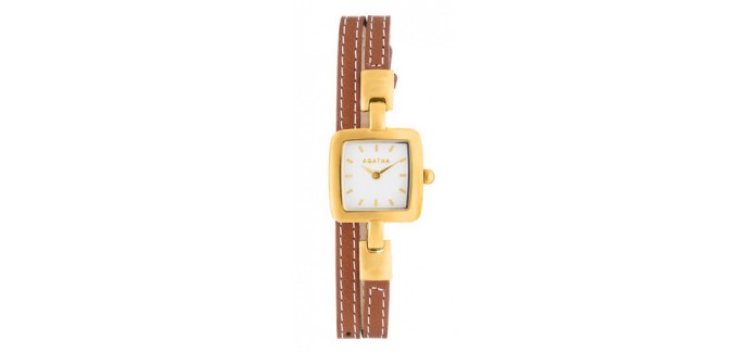 Agatha: Montre bliss carrée dorée à 82,50€ au lieu de 165€ 