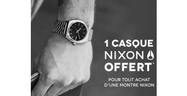 Timefy: 1 Casque Nixon Offert pour tout achat d'une montre Nixon de plus de 149€
