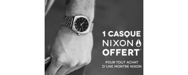 Timefy: 1 Casque Nixon Offert pour tout achat d'une montre Nixon de plus de 149€