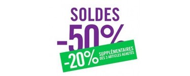 Undiz: [En magasin] - 20% supp. dès 3 articles soldés achetés