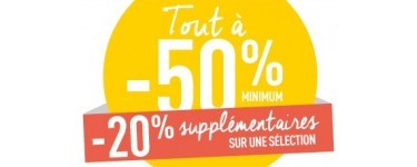 Tape à l'Oeil - TAO: Tout à - 50% et -20% supp. sur une sélection d'articles