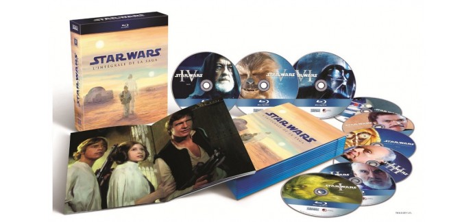 Amazon: L'intégrale de la saga Star Wars en Coffret Collector 9 Blu-ray à 63,99€