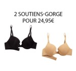 Undiz: 2 Soutiens-Gorge Couleur Peau en Microfibre à 29,95€
