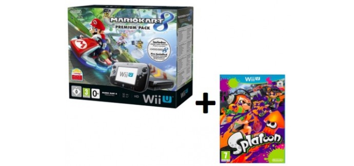 Amazon: Nintendo Wii U 32 Go noire + Mario Kart 8 + Splatoon à 309€ 