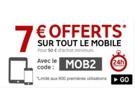 Rakuten-PriceMinister: - 7€ dès 50€ d'achat via mobile (limité à 600 utilisations)