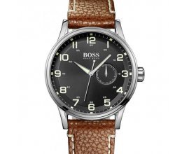 Timefy: Montre Hugo Boss Acier bracelet Cuir marron 1512723 à 177€